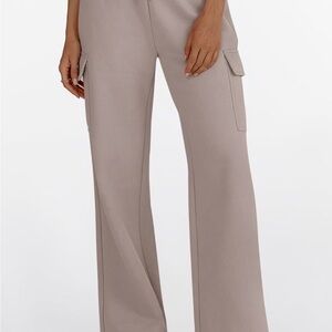 Trendy Queen Women's Taupe Cargo Pants. Size Med